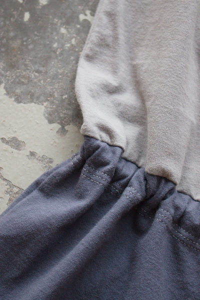 The Daisy Romper - Warm Grey & Washed Blue