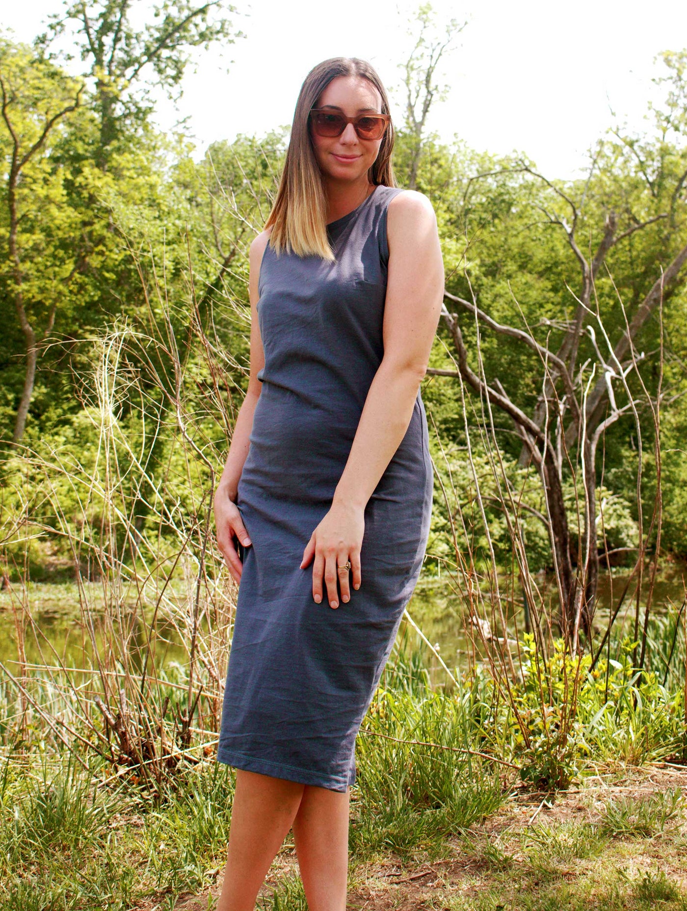 The Lily Dress - Washed Blue