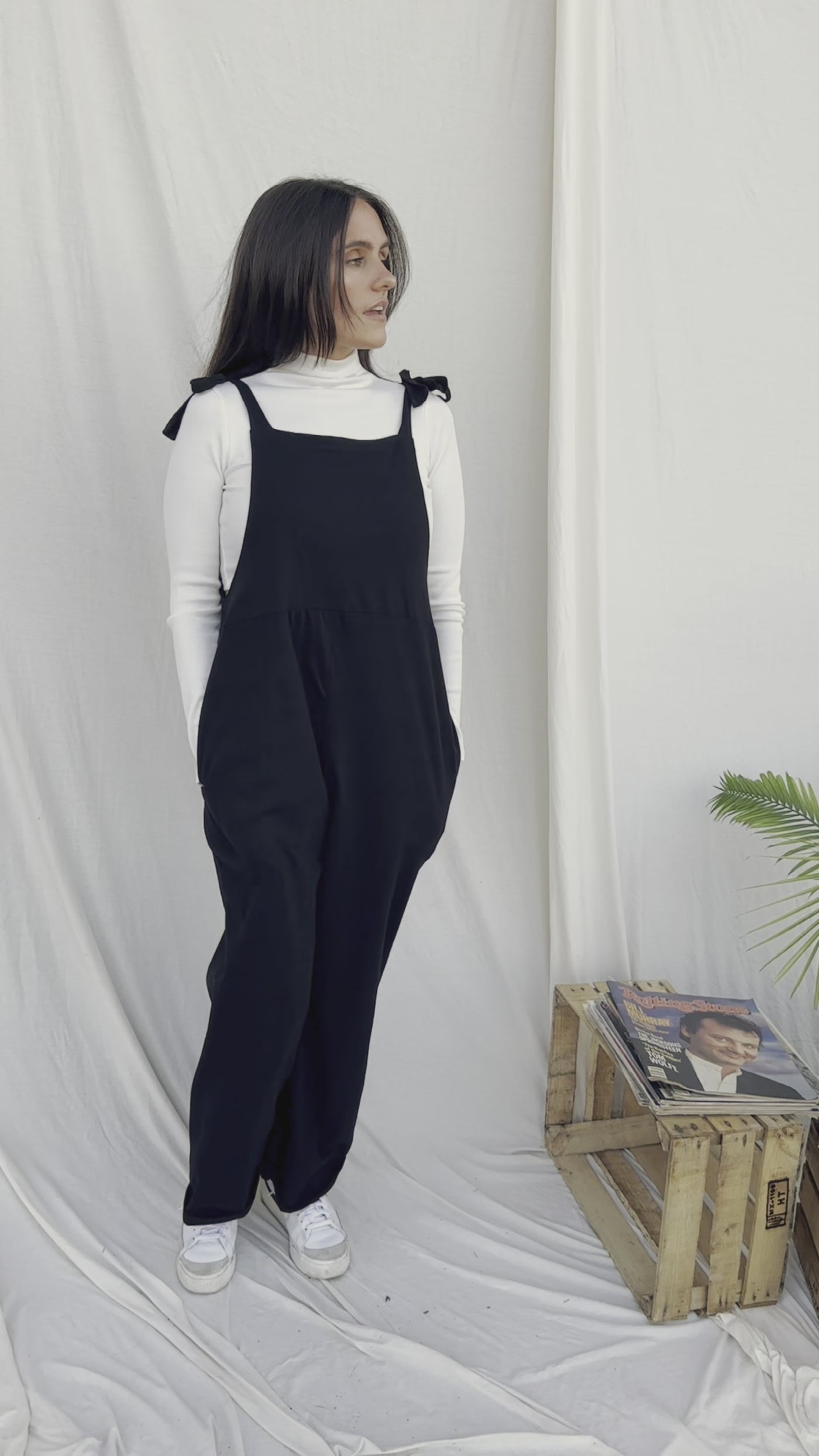 The Saturday Dungaree - Black