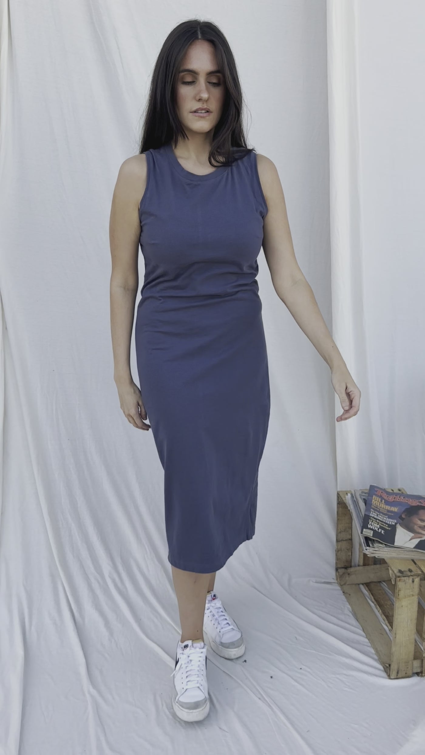 The Lily Dress - Washed Blue